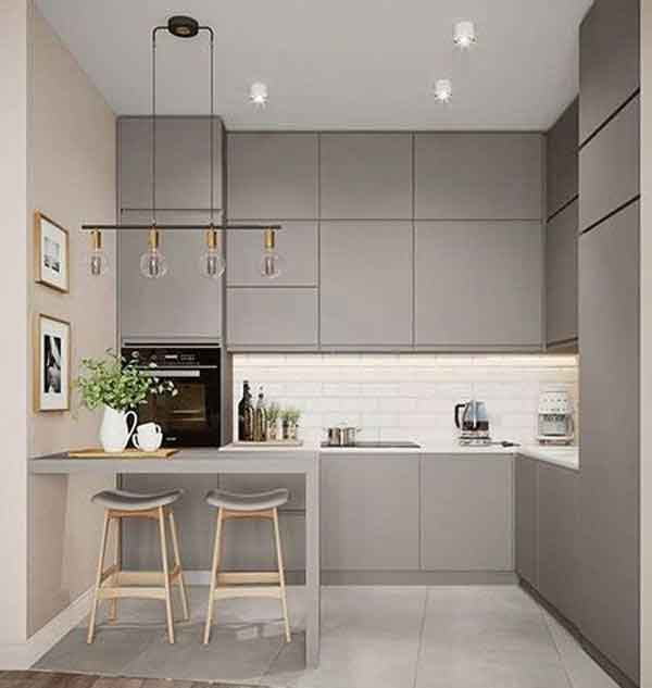 مدل کابینت آشپزخانه دو طرفه ساده و جدید شیک کلاسیک و مدرن