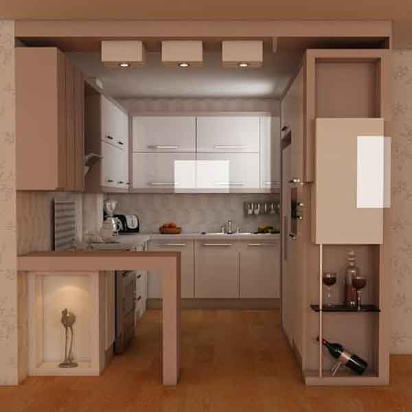 مدل کابینت آشپزخانه کوچک ایرانی جدید با رنگ و طرح های ساده و مدرن جدید سال