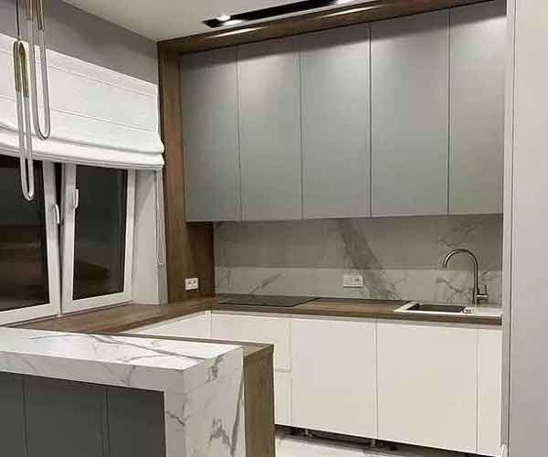 مدل کابینت آشپزخانه کوچک ایرانی جدید با رنگ و طرح های ساده و مدرن جدید سال