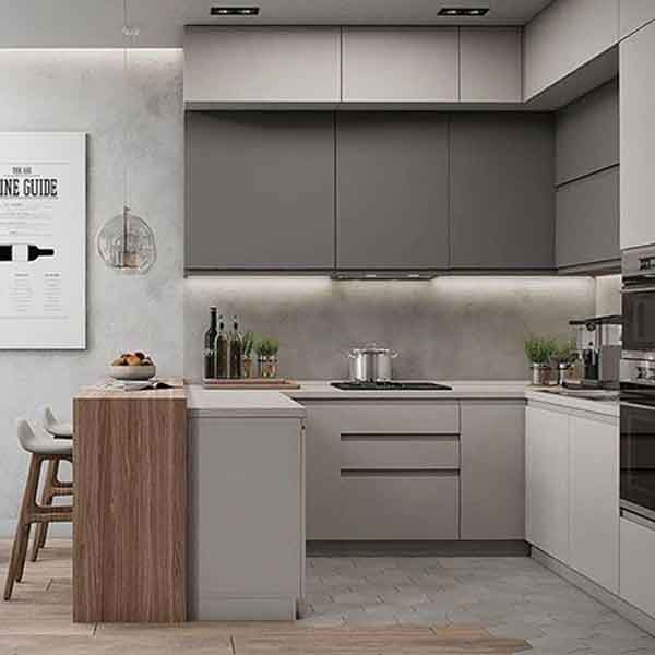 مدل کابینت آشپزخانه کوچک ایرانی جدید با رنگ و طرح های ساده و مدرن جدید سال