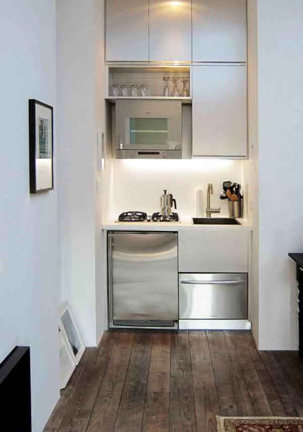 مدل کابینت آشپزخانه کوچک ایرانی جدید با رنگ و طرح های ساده و مدرن جدید سال
