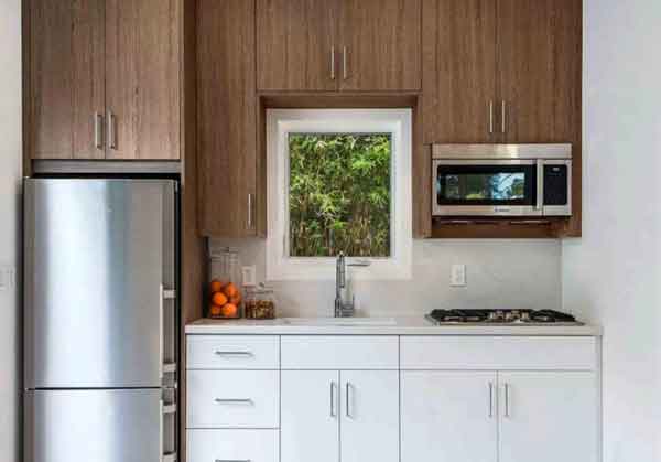 مدل کابینت آشپزخانه کوچک ایرانی جدید با رنگ و طرح های ساده و مدرن جدید سال