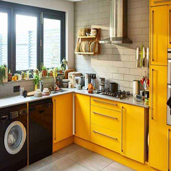 مدل کابینت آشپزخانه کوچک ایرانی جدید با رنگ و طرح های ساده و مدرن جدید سال