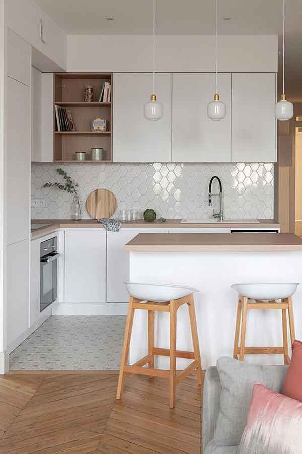 مدل کابینت آشپزخانه کوچک ایرانی جدید با رنگ و طرح های ساده و مدرن جدید سال