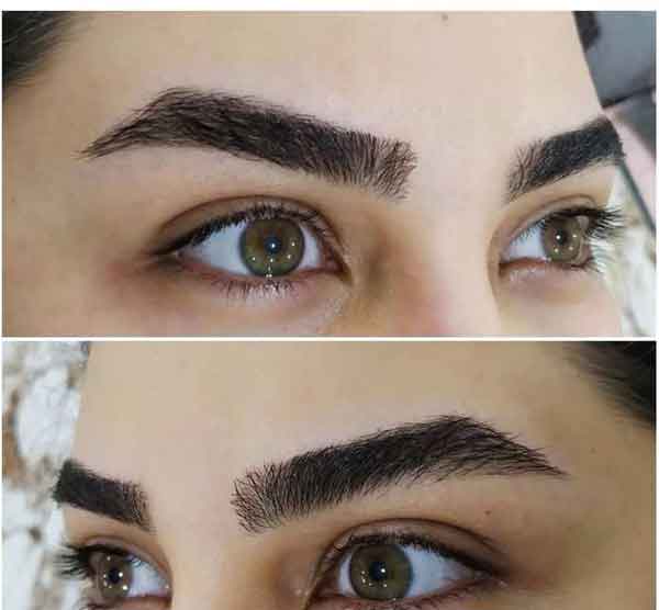 مدل ابرو دخترانه شیک اسپرت و پهن مناسب فرم صورت های مختلف