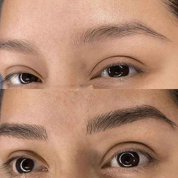 مدل ابرو دخترانه فیبروز نچرال و طبیعی برای ابروهای کم پشت شیک