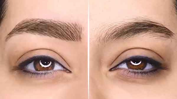 مدل ابرو دخترانه فیبروز نچرال و طبیعی برای ابروهای کم پشت شیک
