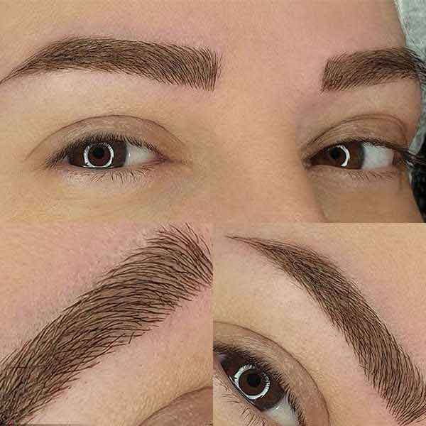 مدل ابرو دخترانه فیبروز نچرال و طبیعی برای ابروهای کم پشت شیک