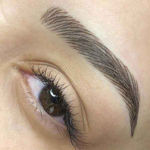 مدل ابرو دخترانه فیبروز نچرال و طبیعی برای ابروهای کم پشت شیک