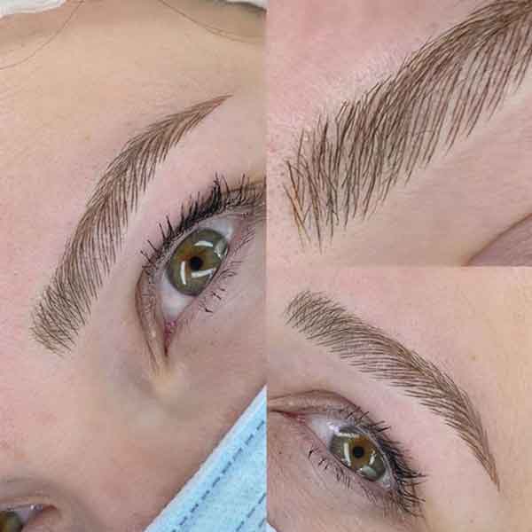 مدل ابرو دخترانه فیبروز نچرال و طبیعی برای ابروهای کم پشت شیک