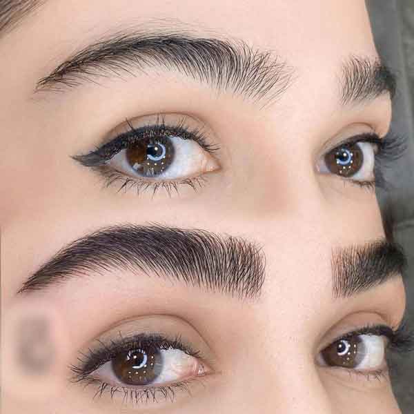 مدل ابرو دخترانه کم پشت با نکات کاربردی و مهم ساده و اسپرت و پهن شیک