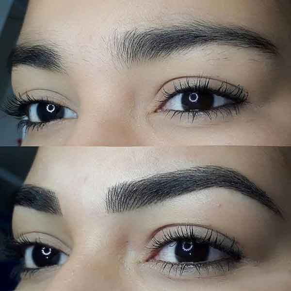 مدل ابرو دخترانه کم پشت با نکات کاربردی و مهم ساده و اسپرت و پهن شیک