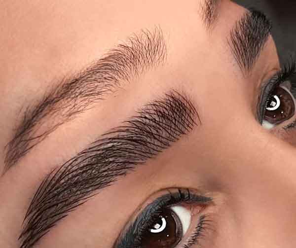 مدل ابرو دخترانه کم پشت با نکات کاربردی و مهم ساده و اسپرت و پهن شیک