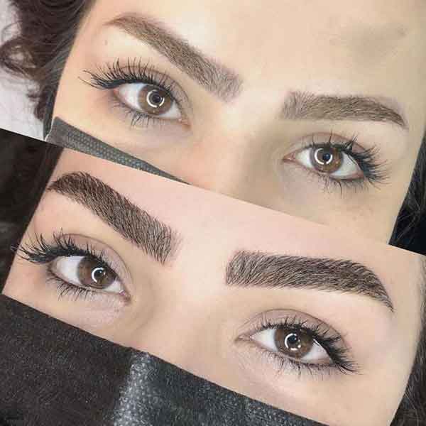 مدل ابرو دخترانه کم پشت با نکات کاربردی و مهم ساده و اسپرت و پهن شیک
