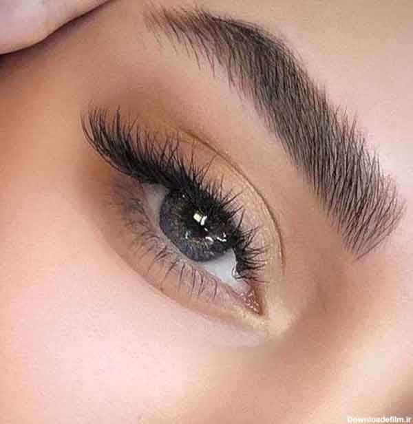 مدل ابرو اسپرت دخترانه و زنانه ساده و شیک پهن مدرن و جذاب