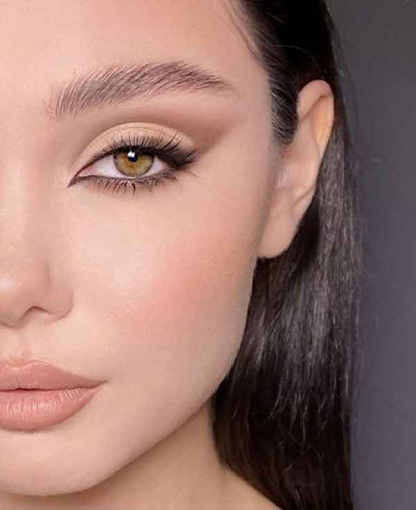 مدل آرایش دخترانه ملایم ساده مناسب دورهمی و عروسی بسیار شیک