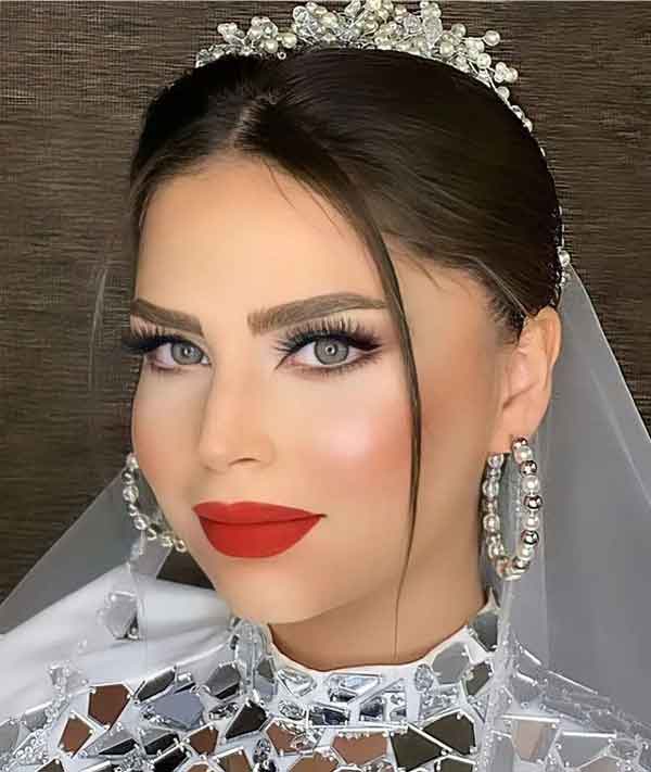 مدل آرایش زنانه عروس فوق العاده شیک و جذاب لایت و غلیظ