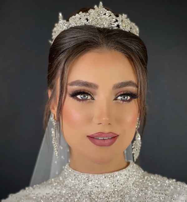 مدل آرایش زنانه عروس فوق العاده شیک و جذاب لایت و غلیظ