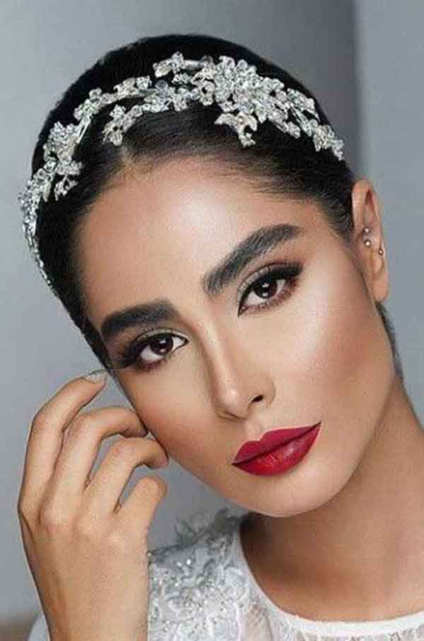 مدل عروس عربی شیک و غلیظ مدرن و جدید دلبر سال