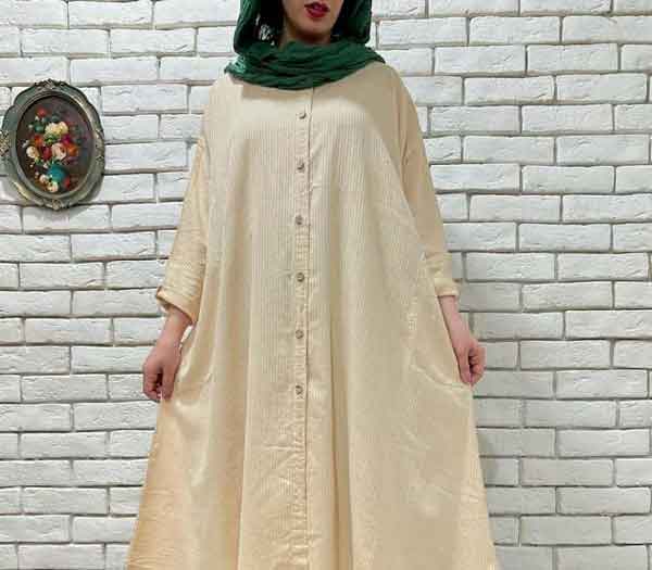 مدل مانتو جلو بسته کلوش دخترانه و زنانه تابستانه و پاییزه شیک و جذاب