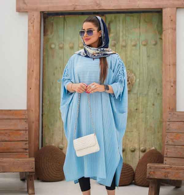 مدل مانتو جلو بسته کلوش دخترانه و زنانه تابستانه و پاییزه شیک و جذاب