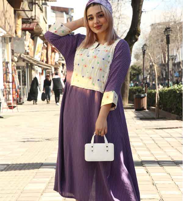 مدل مانتو جلو بسته کلوش دخترانه و زنانه تابستانه و پاییزه شیک و جذاب