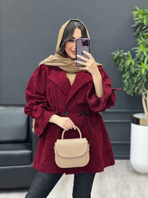 مدل مانتو کبریتی مخمل دخترانه و زنانه کوتاه و بلند شیک و جذاب