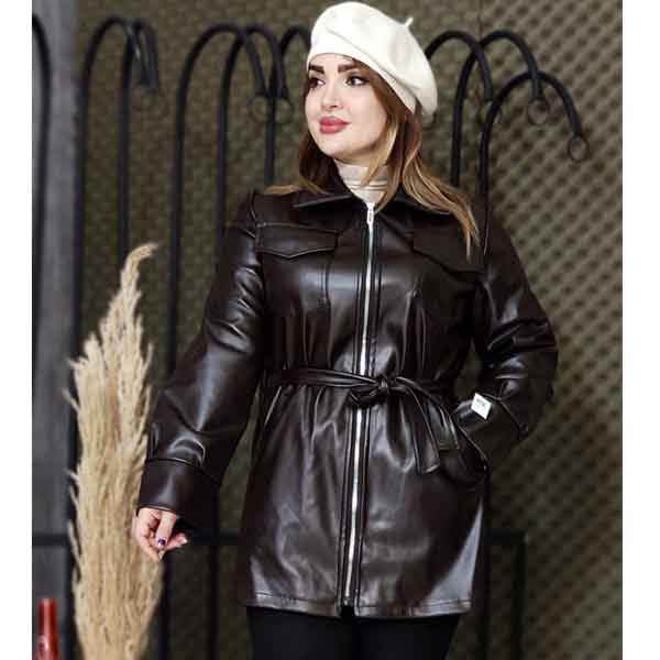 مدل پالتو چرم با طرح های ساده و شیک دخترانه و زنانه جدید
