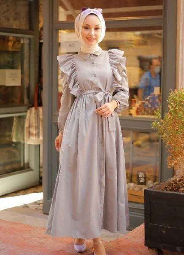 مدل پیراهن بلند خانگی و مهمانی ساده گلدار شیک زنانه جذاب