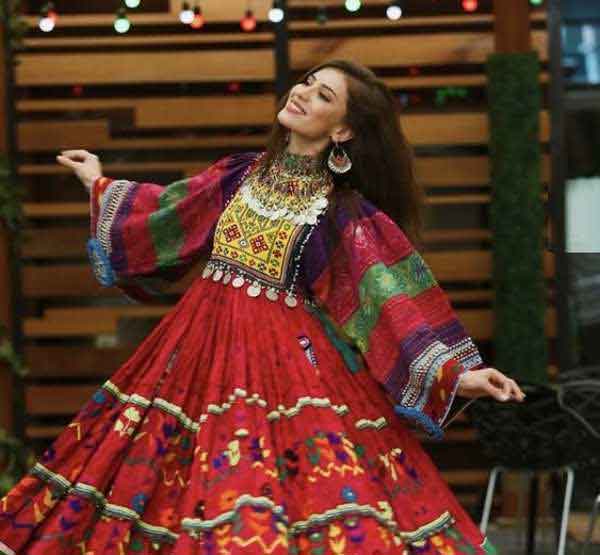 مدل لباس پولکی افغانی با طرح های خفن و شیک لاکچری جدید