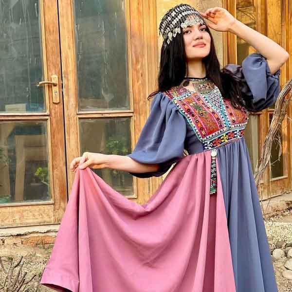 مدل لباس پولکی افغانی با طرح های خفن و شیک لاکچری جدید