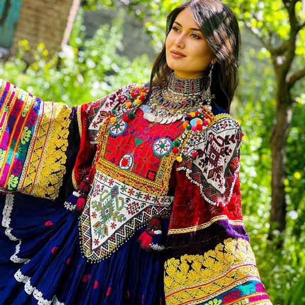 مدل لباس پولکی افغانی با طرح های خفن و شیک لاکچری جدید