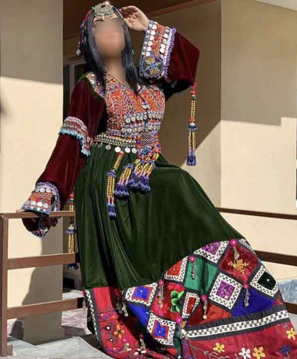مدل لباس پولکی افغانی با طرح های خفن و شیک لاکچری جدید