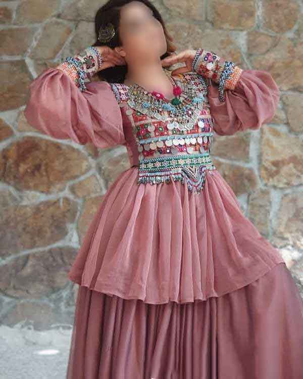 مدل لباس پولکی افغانی با طرح های خفن و شیک لاکچری جدید