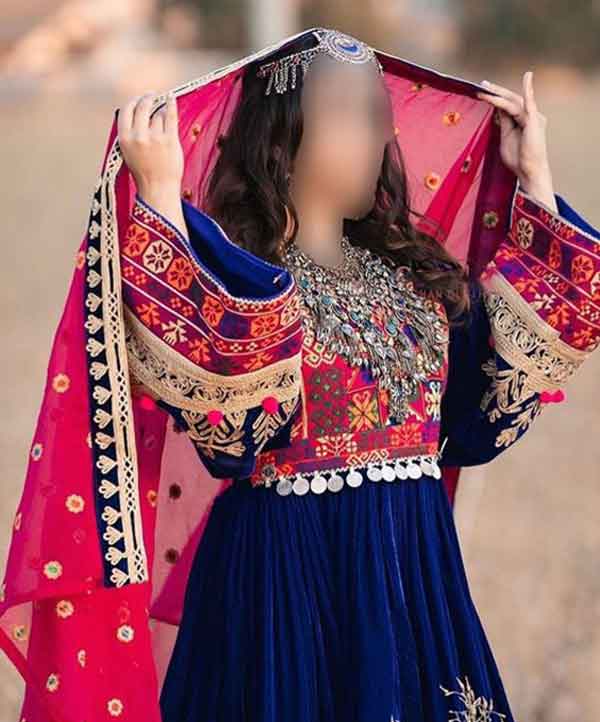 مدل لباس پولکی افغانی با طرح های خفن و شیک لاکچری جدید