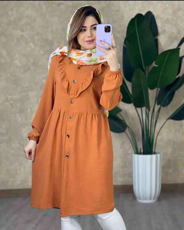 مدل مانتو ابروبادی جدید دکمه دار و بدون دکمه با طرح های شیک و مدرن