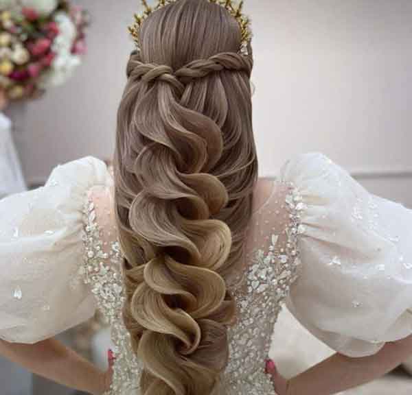 مدل مو باز عروس با طرح های شیک و لاکچری برای خاص پسندا