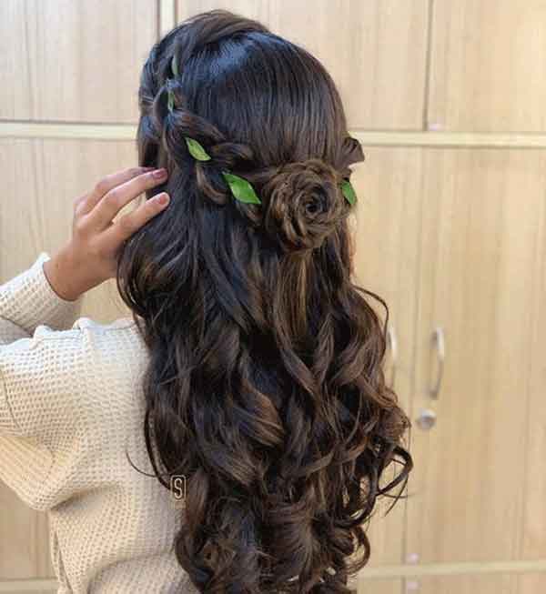 مدل مو باز دخترانه ساده و شیک لاکچری مجلسی جدید و مدرن