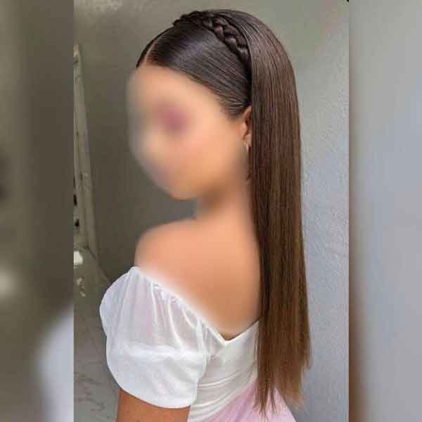 مدل موی باز صاف دخترانه شیک و ساده برای مهمانی