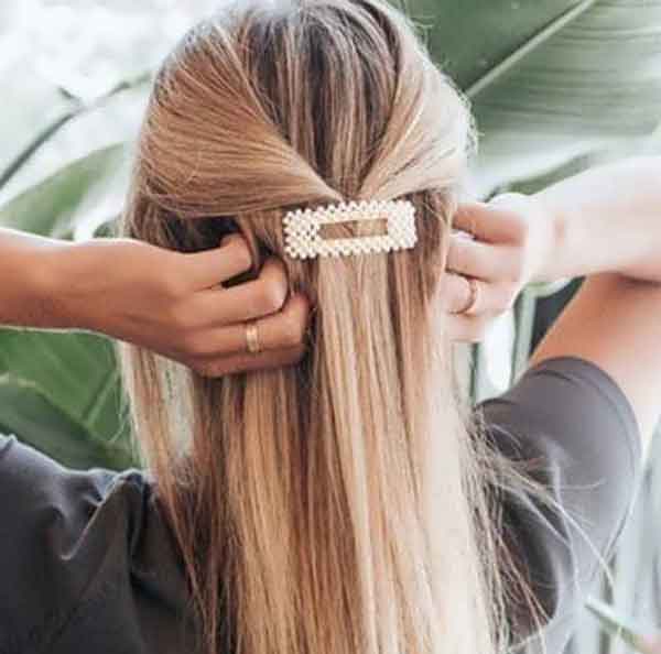 مدل موی باز صاف دخترانه شیک و ساده برای مهمانی