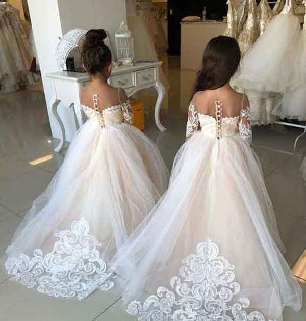 مدل لباس عروس بچه گانه پرنسسی با طرح های شیک و جذاب مناسب تولد و عروسی