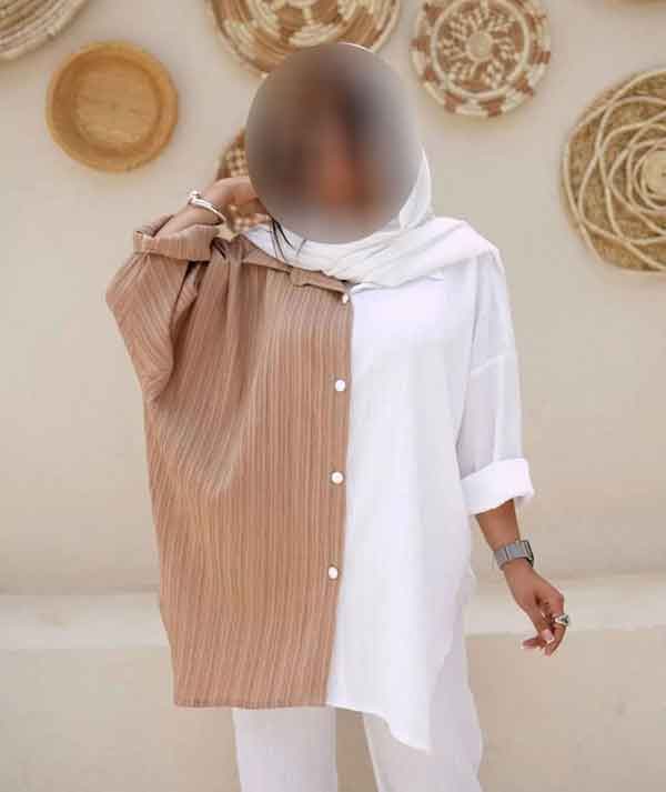 مدل مانتو ابروبادی جلو بسته دکمه دار کوتاه و بلند با طرح های ساده و لاکچری 