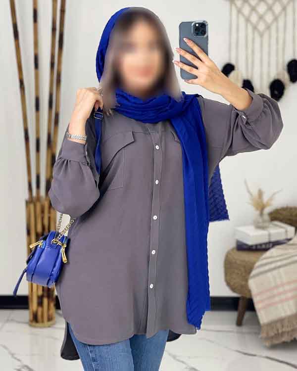 مدل مانتو ابروبادی جلو بسته دکمه دار کوتاه و بلند با طرح های ساده و لاکچری 