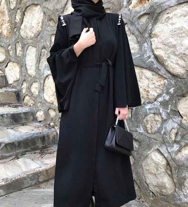 مدل مانتو ابروبادی مشکی دخترانه و زنانه با طرح های شیک و جذاب کوتاه و بلند