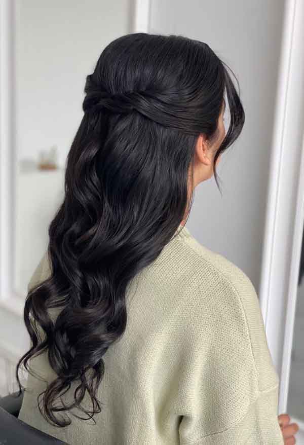 مدل مو مجلسی ساده باز شیک برای عروسی و مهمانی جذاب و خفن
