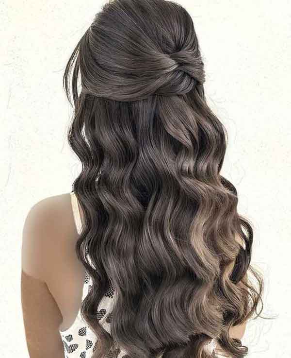 مدل مو مجلسی ساده باز شیک برای عروسی و مهمانی جذاب و خفن