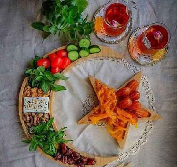 مدل سفره افطار ساده و مجلسی شیک جذاب برای مهمانی 