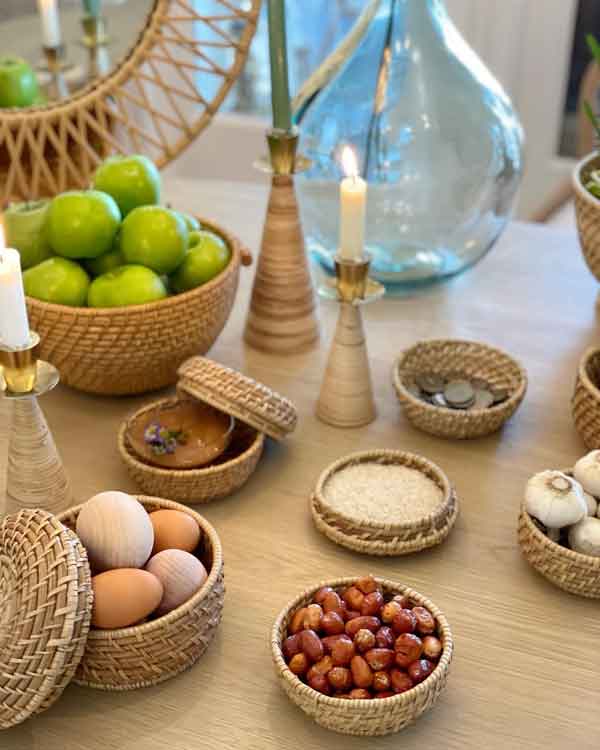 مدل سفره هفت سین با ایده های خلاقانه و لاکچری شیک و جدید