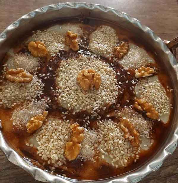 تزیین حلیم برای ماه رمضان شیک و ساده خوشمزه با دارچین و کنجد