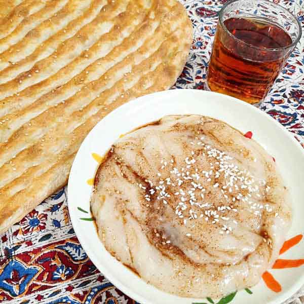 تزیین حلیم برای ماه رمضان شیک و ساده خوشمزه با دارچین و کنجد